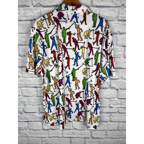 ROYAL & AWESOME Men's Multicolor Golf Guys Polo NWT XXL - Picture 5 of 5